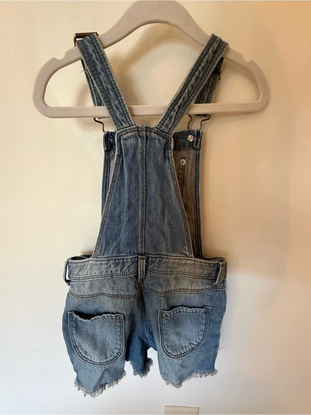Gymboree Light Blue Denim Short Overalls